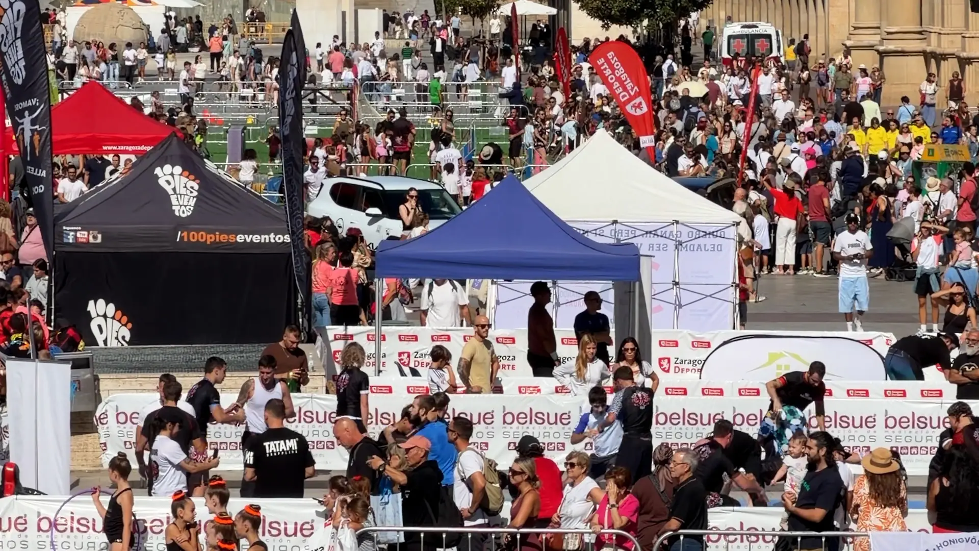Saragossa Surt al Carrer en un Nou Dia de l'Esport: "Venim a jugar per guanyar-nos el vermut"